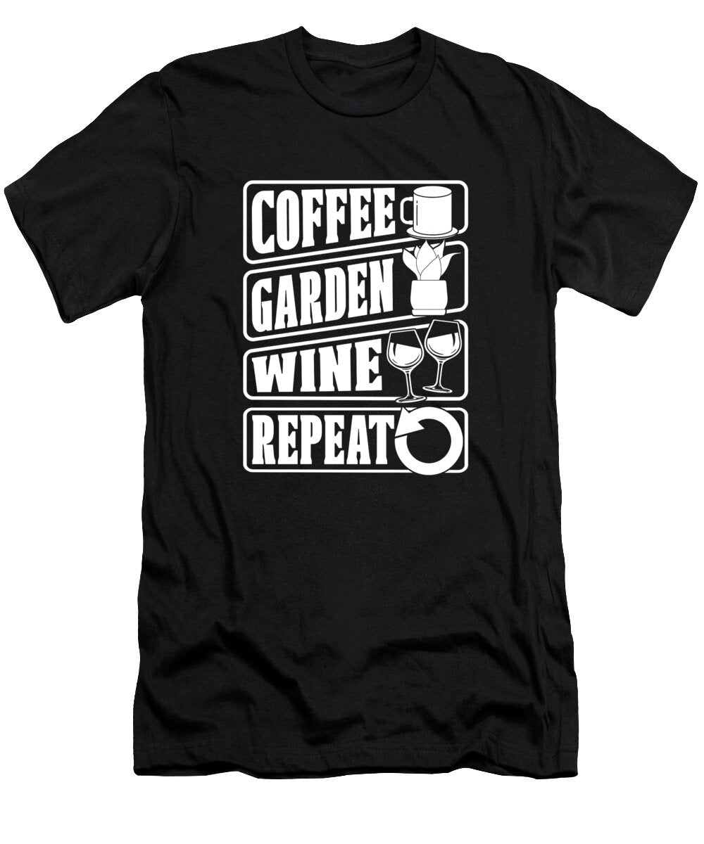 Coffee Garden Roasting Roaster Cafe Barista Coffee Wine Crazy Squirrel T-Shirt