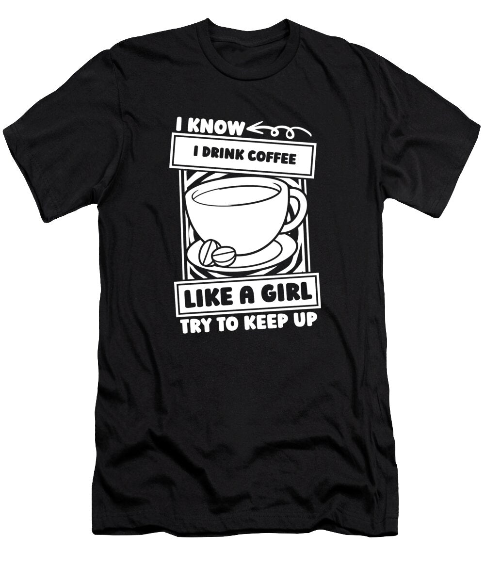 Coffee Girl Roaster Roasting Cafe Barista Coffee Crazy Squirrel T-Shirt