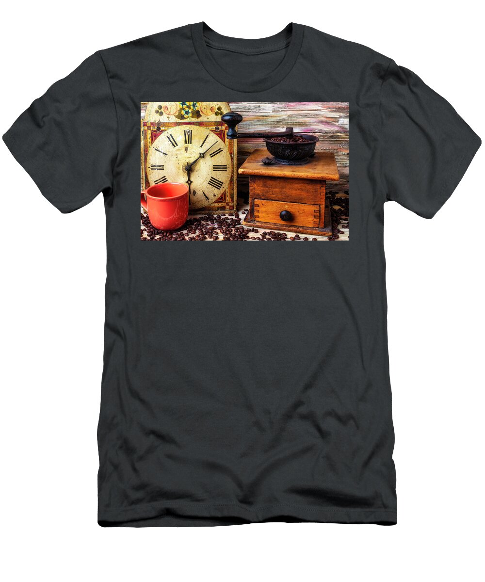 Coffee Grinder and Old Clock Garry Gay T-Shirt