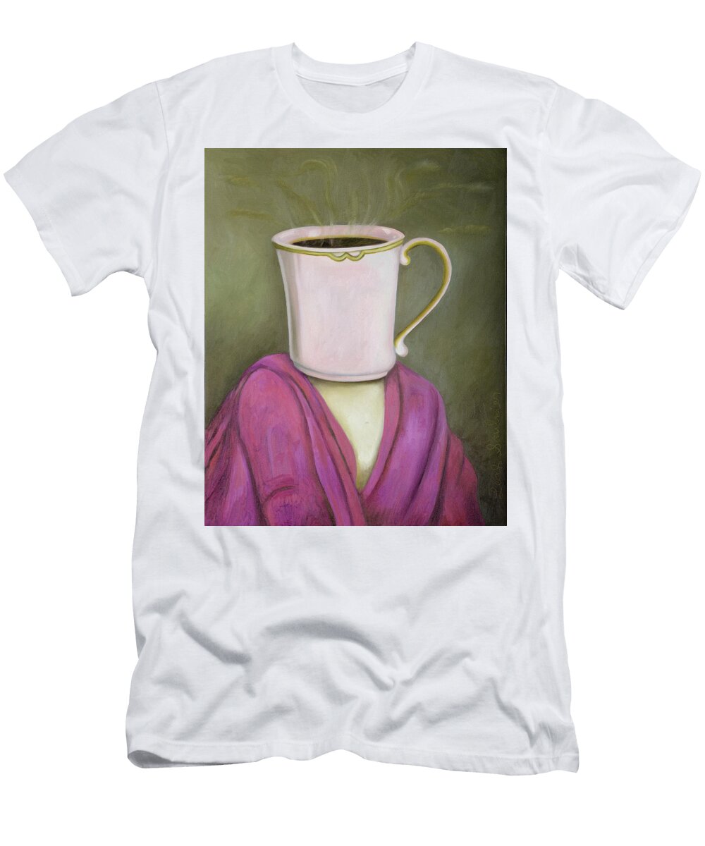 Coffee Head 2 Leah Saulnier the Painting Maniac T-Shirt
