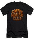 Coffee House Club Round Logo Warm Brown Typography Art Circle Frame Print Cafe Wall Decor Coffee Mounir Khalfouf T-Shirt