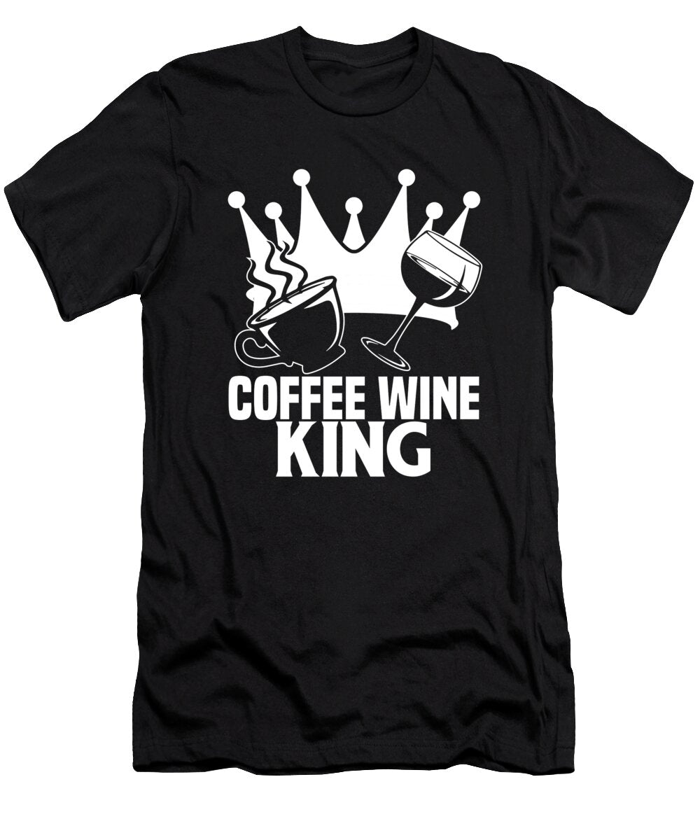 Coffee King Roaster Barista Roasting Cafe Coffee Wine Crazy Squirrel T-Shirt