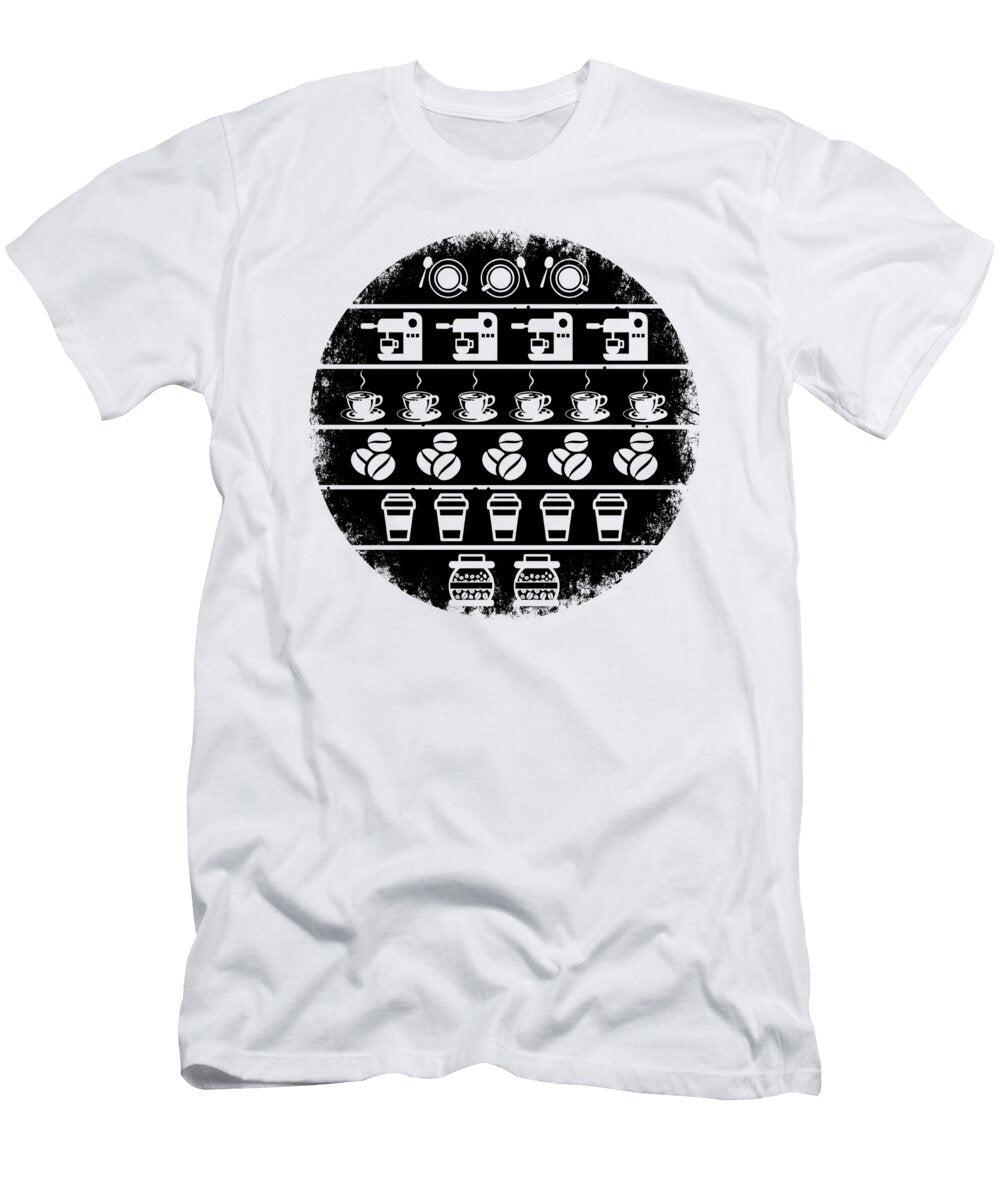 Coffee Lover Gift Barista Gift Fun Coffee Addict Gift Idea Kanig Designs T-Shirt