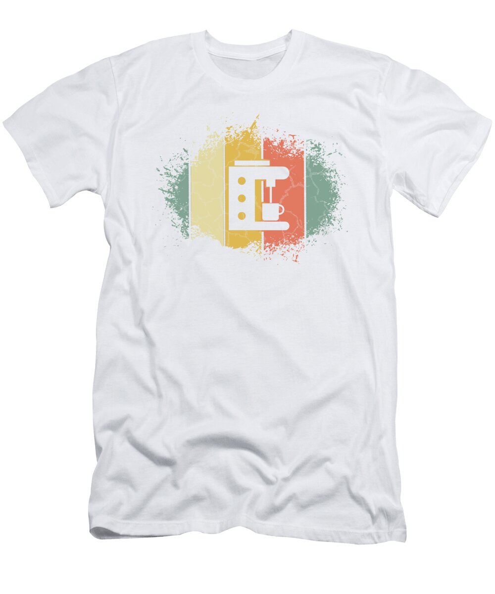 Coffee Lover Gift Fancy Coffee Machine Coffee Addict Gift Kanig Designs T-Shirt