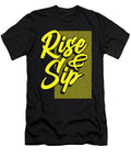 Coffee Lover Gift Idea Rise and Sip Coffee Addict Kanig Designs T-Shirt