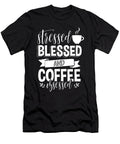 Coffee Lover Gift Idea Stressed Blessed and Coffee Obsessed Kanig Designs T-Shirt