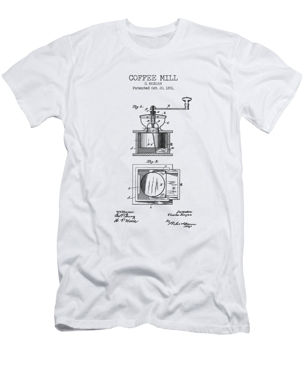 Coffee Mill Patent Denny H T-Shirt