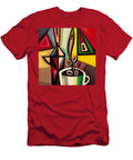 Coffee Moka and Beans Cubist Abstract Stellart Studio T-Shirt