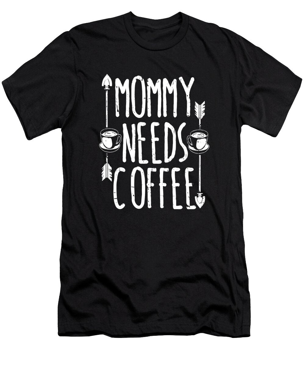 Coffee Mom Cafe Roaster Barista Roasting Mommy Needs Coffee Crazy Squirrel T-Shirt