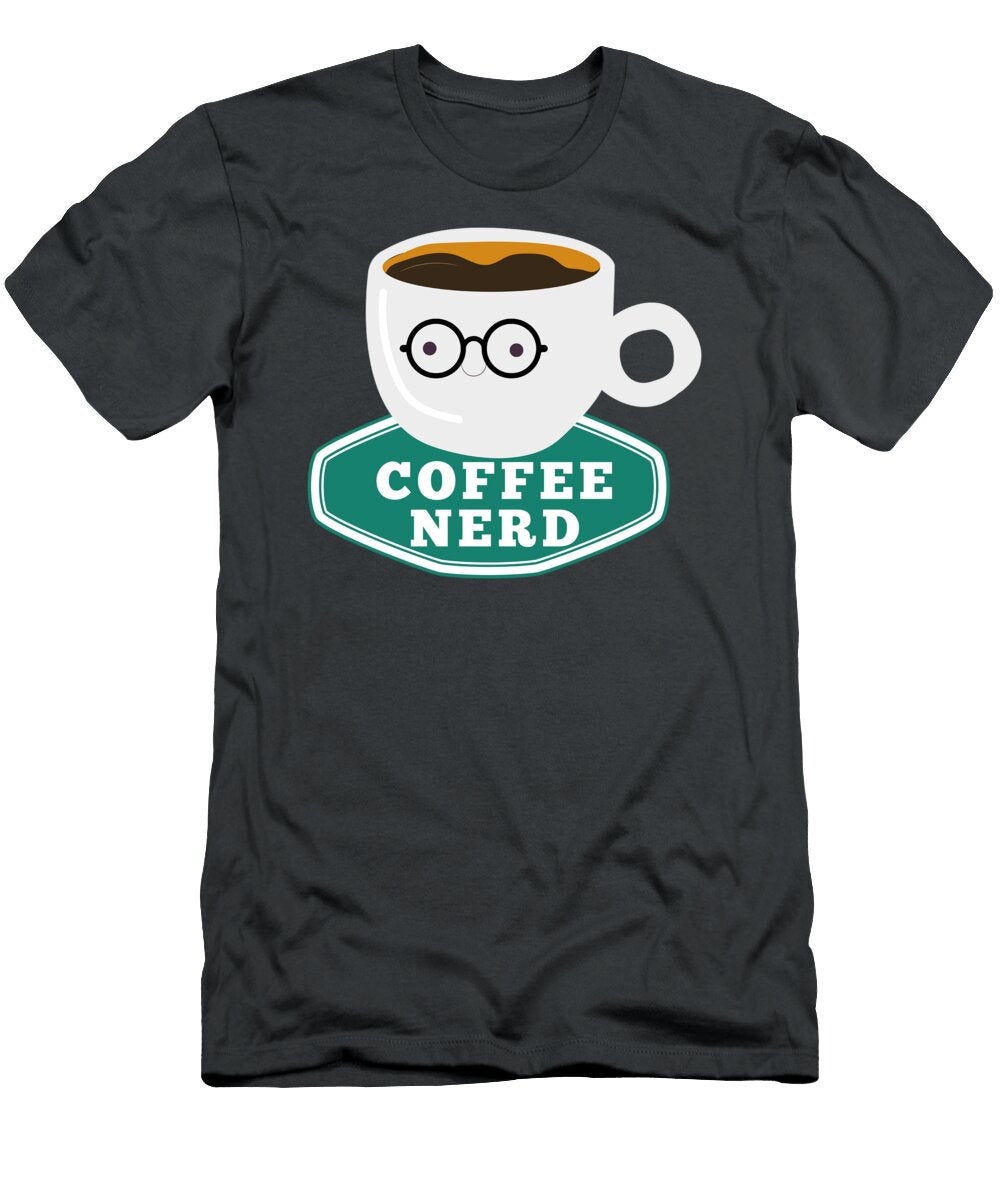 Coffee Nerd Barista for Men Women Cafe Worker Roaster Lover Crazy Squirrel T-Shirt
