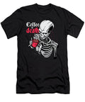 Coffee or Death Funny Skeleton Sarcastic Humor Florian Dold Art T-Shirt