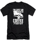 Coffee Patriot Barista Roaster Roasting Coffee 4th of July Crazy Squirrel T-Shirt