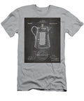 Coffee Percolator Patent Coffee Shop Art Chalkboard Patent Press T-Shirt