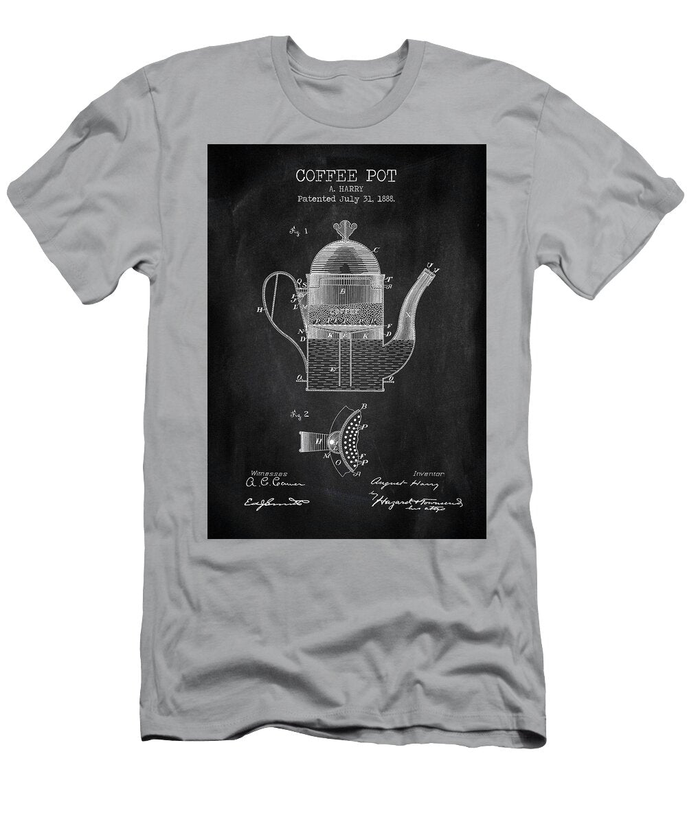 Coffee Pot Chalkboard Denny H T-Shirt