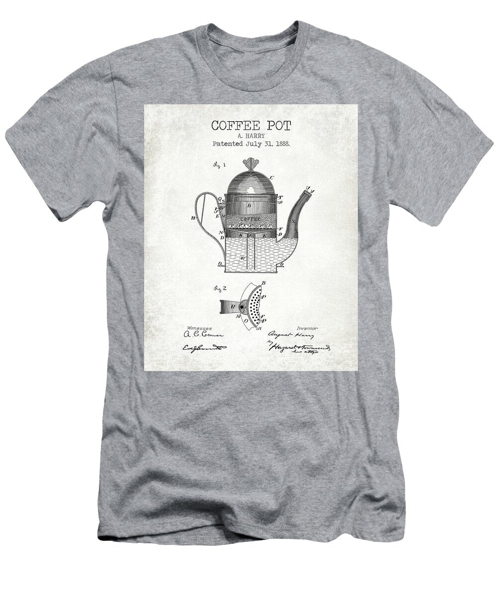 Coffee Pot Old Patent Denny H T-Shirt