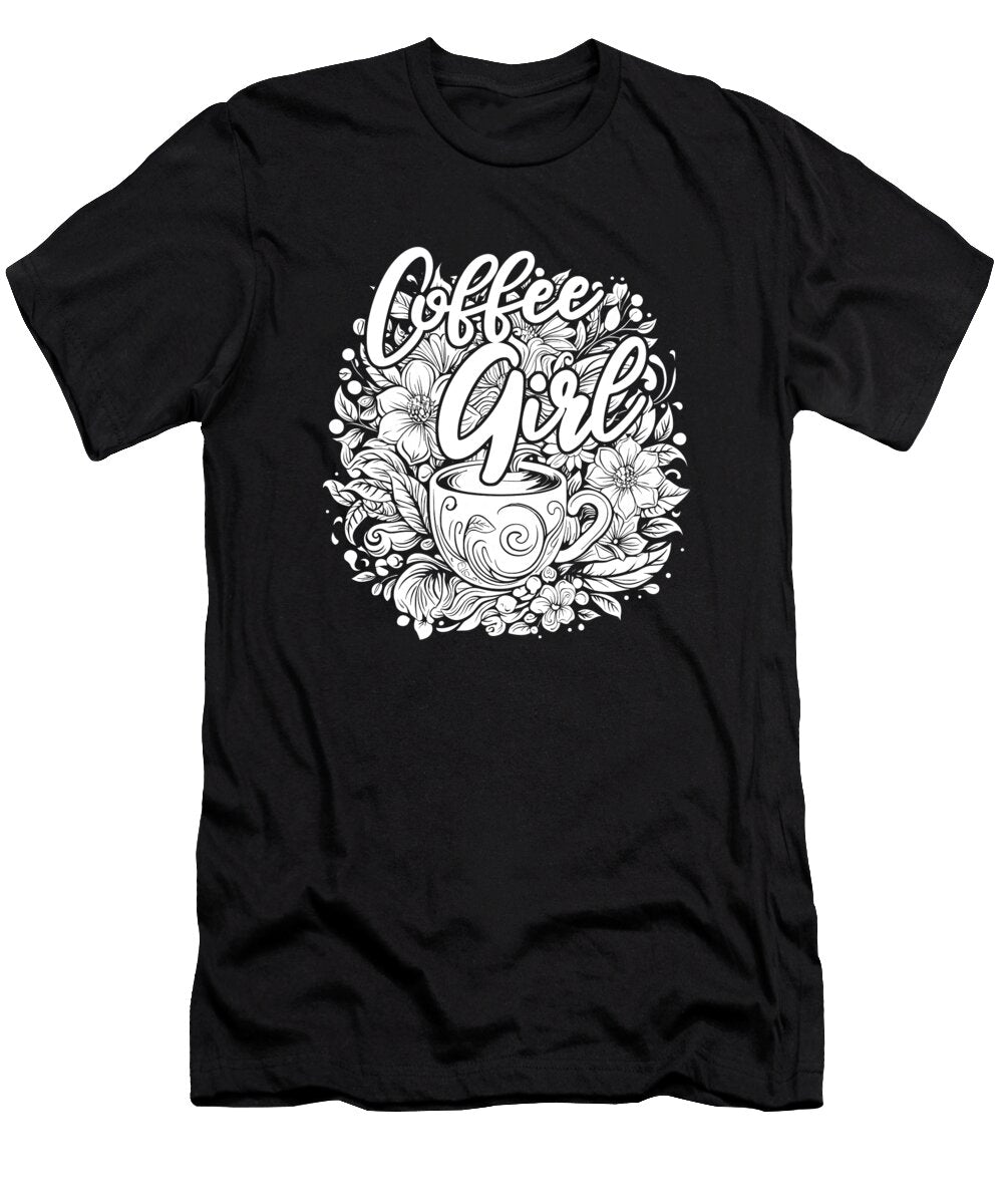 Coffee Roaster Barista Cafe Roasting Coffee Girl Crazy Squirrel T-Shirt