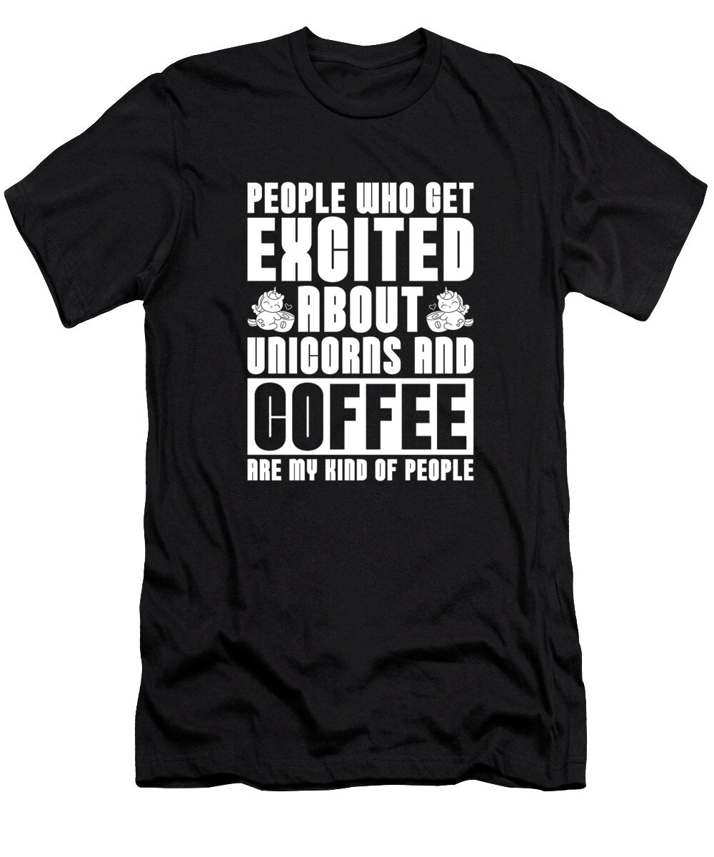 Coffee Roaster Barista Cafe Roasting Coffee Unicorn Crazy Squirrel T-Shirt