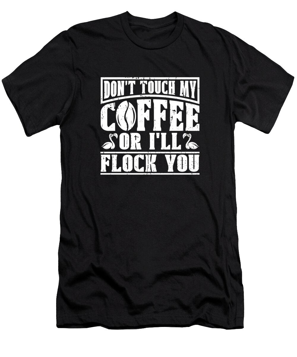Coffee Roaster Barista Roasting Cafe Coffee Flamingo Crazy Squirrel T-Shirt
