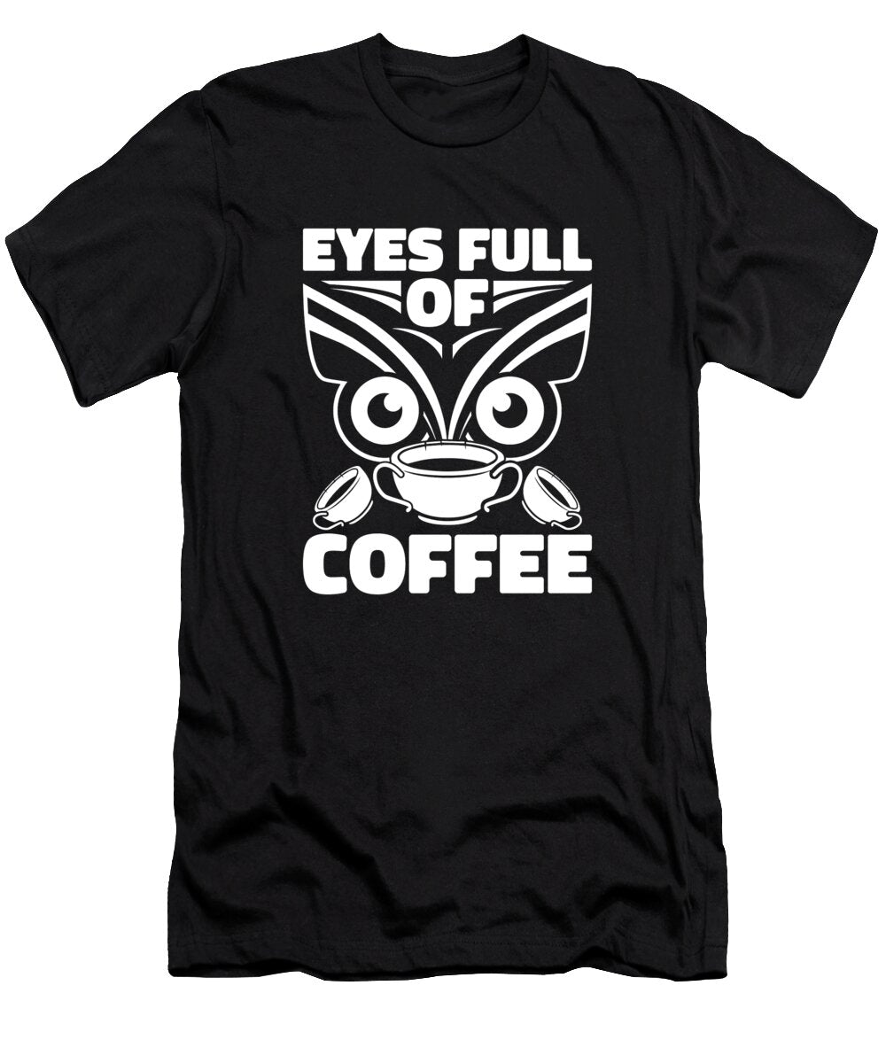 Coffee Roaster Roasting Barista Cafe Coffee Owl Crazy Squirrel T-Shirt