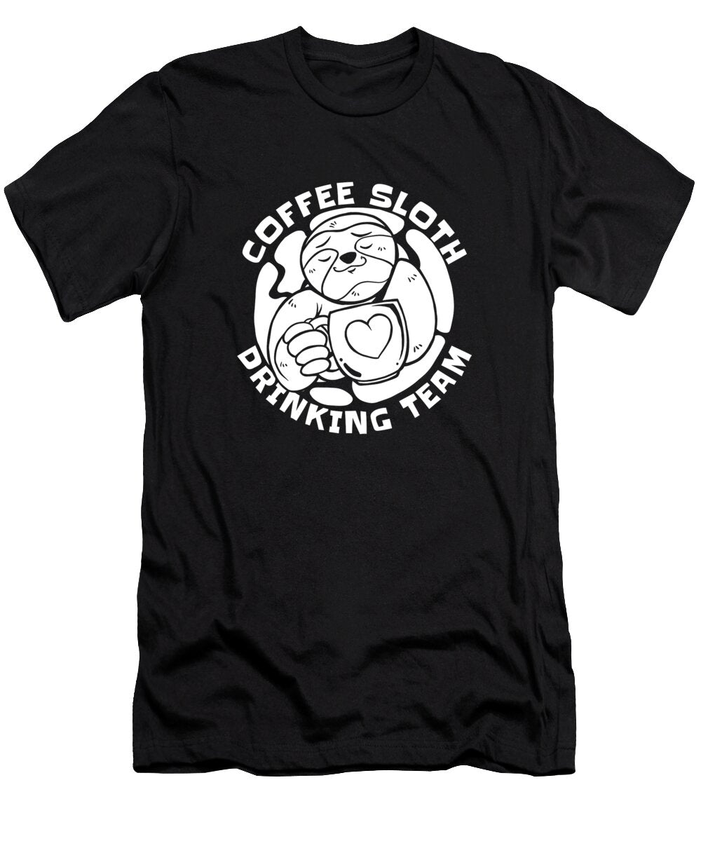 Coffee Roaster Roasting Barista Cafe Coffee Sloth Crazy Squirrel T-Shirt