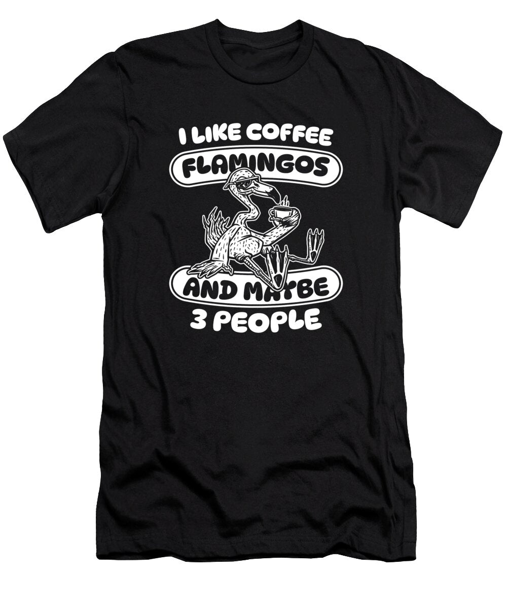 Coffee Roaster Roasting Cafe Barista Coffee Flamingo Crazy Squirrel T-Shirt