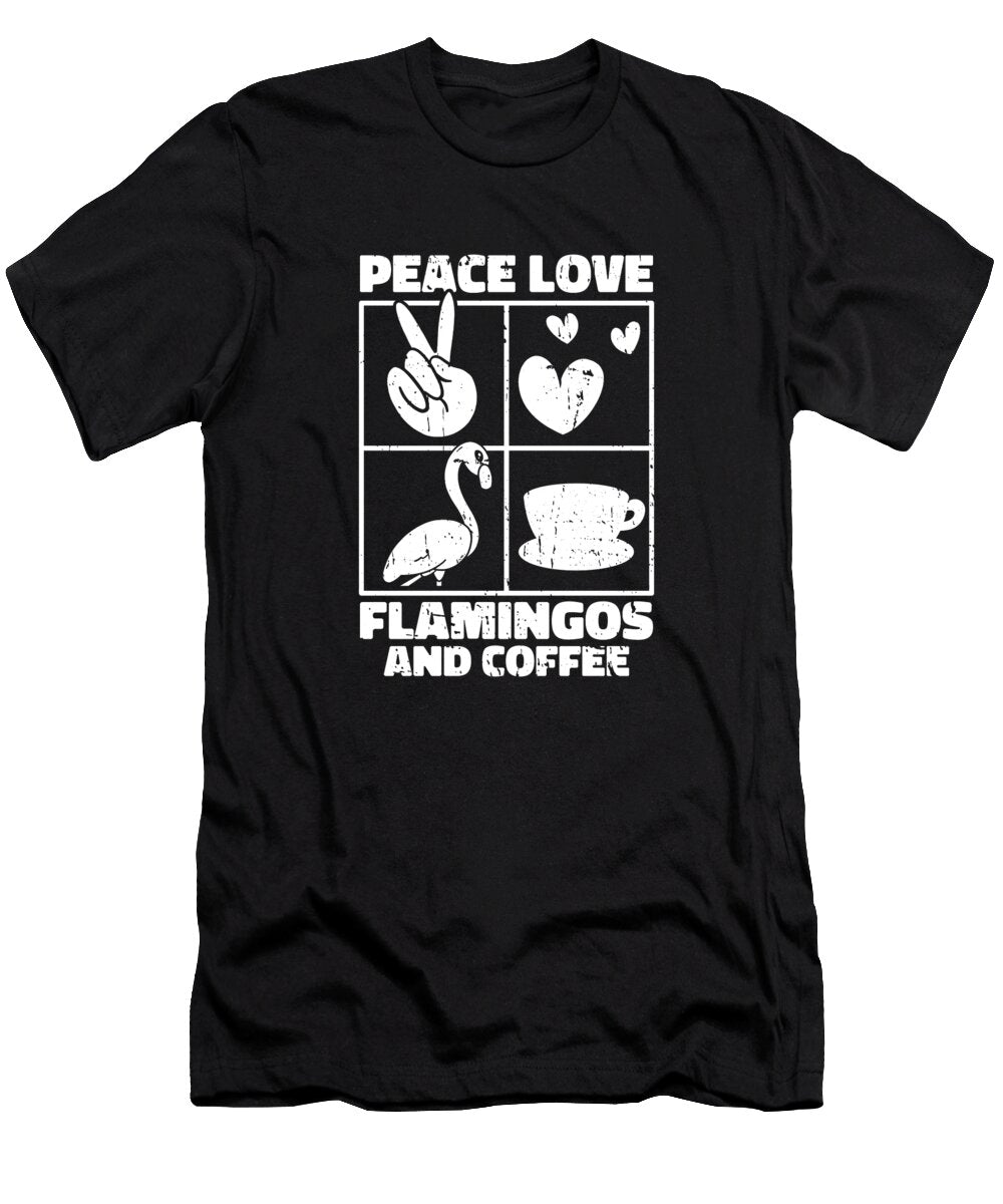 Coffee Roasting Barista Cafe Roaster Coffee Flamingo Crazy Squirrel T-Shirt