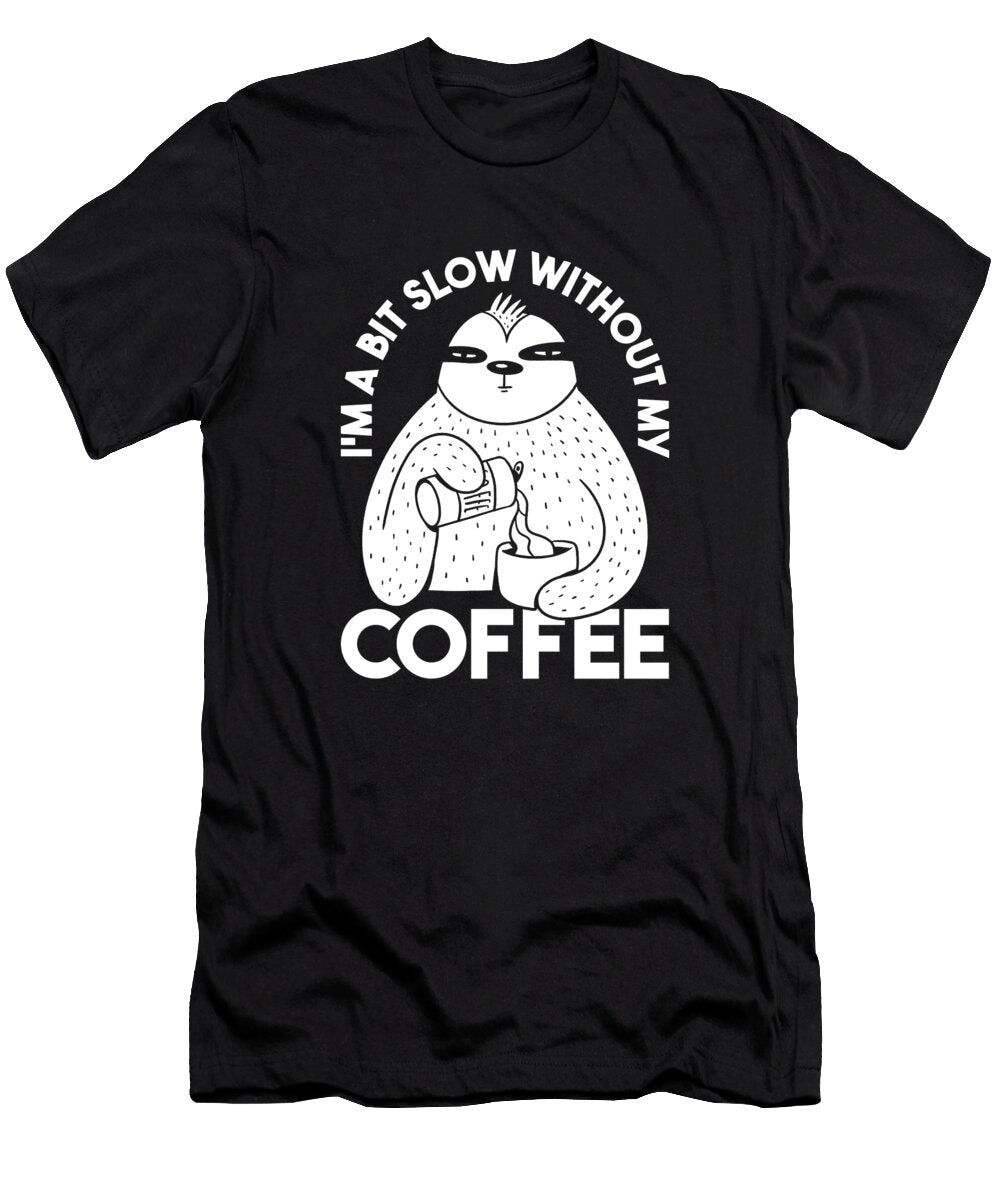 Coffee Roasting Barista Cafe Roaster Coffee Sloth Crazy Squirrel T-Shirt