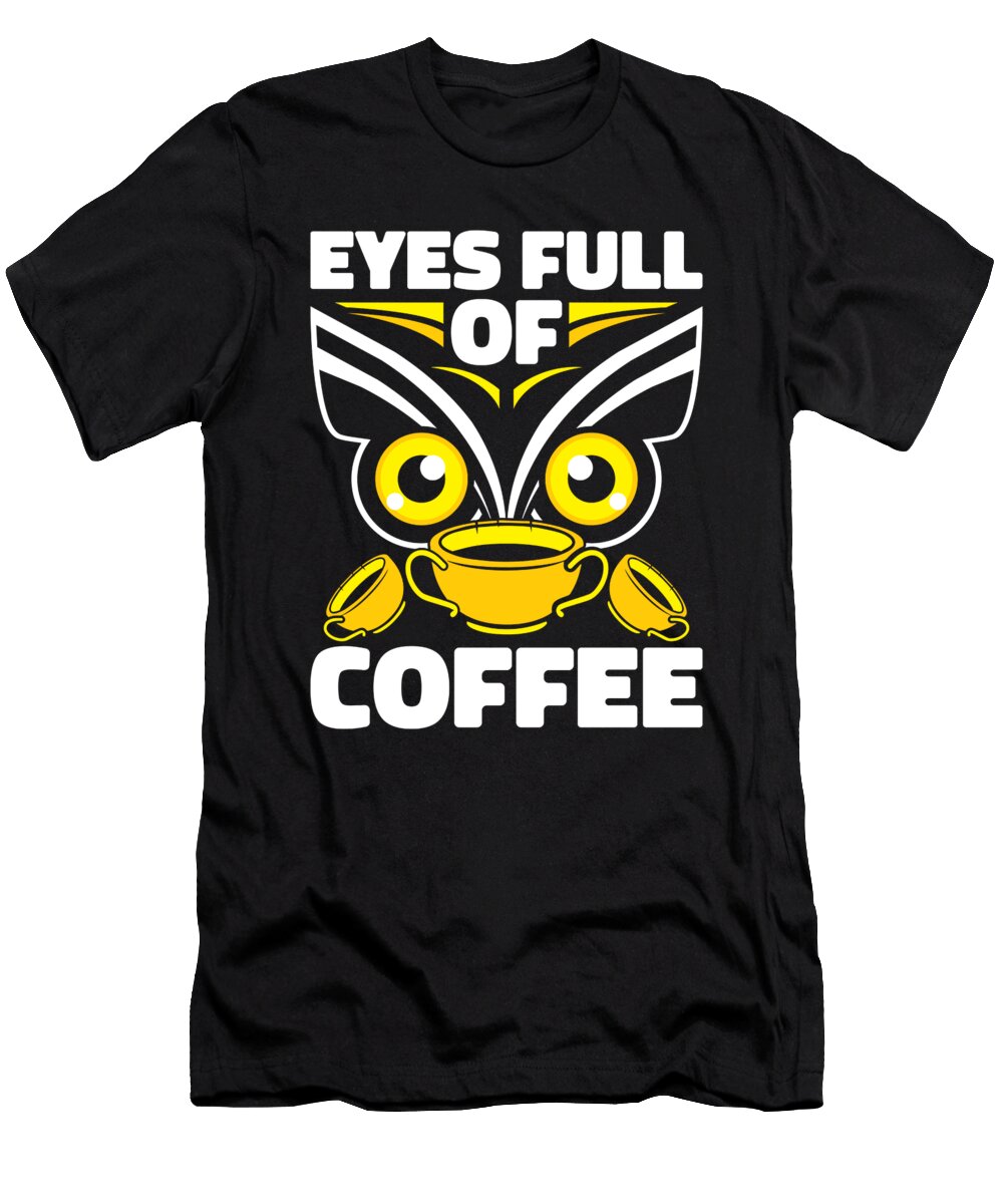 Coffee Roasting Cafe Roaster Barista Coffee Owl Crazy Squirrel T-Shirt