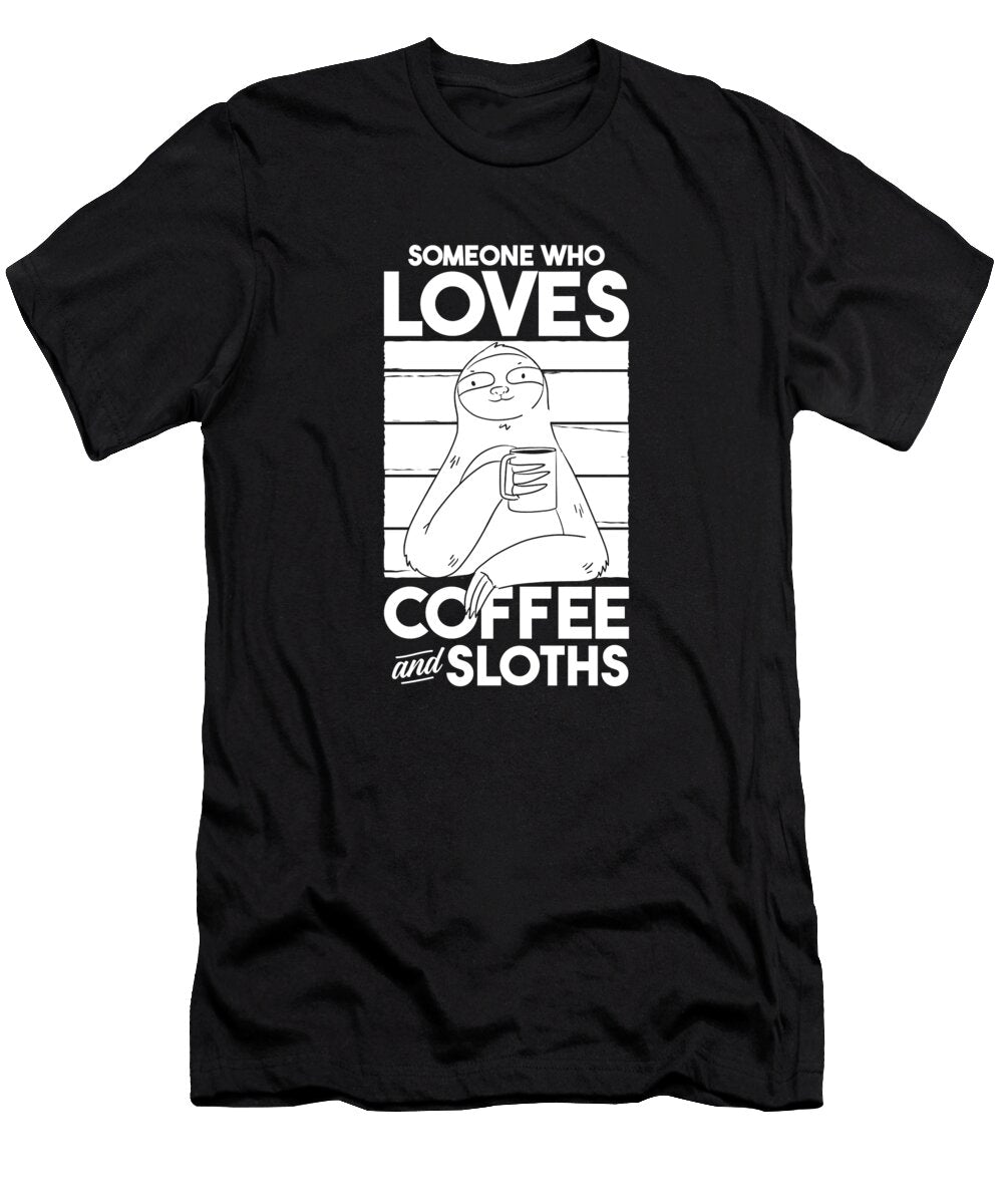 Coffee Roasting Roaster Barista Cafe Coffee Sloth Crazy Squirrel T-Shirt