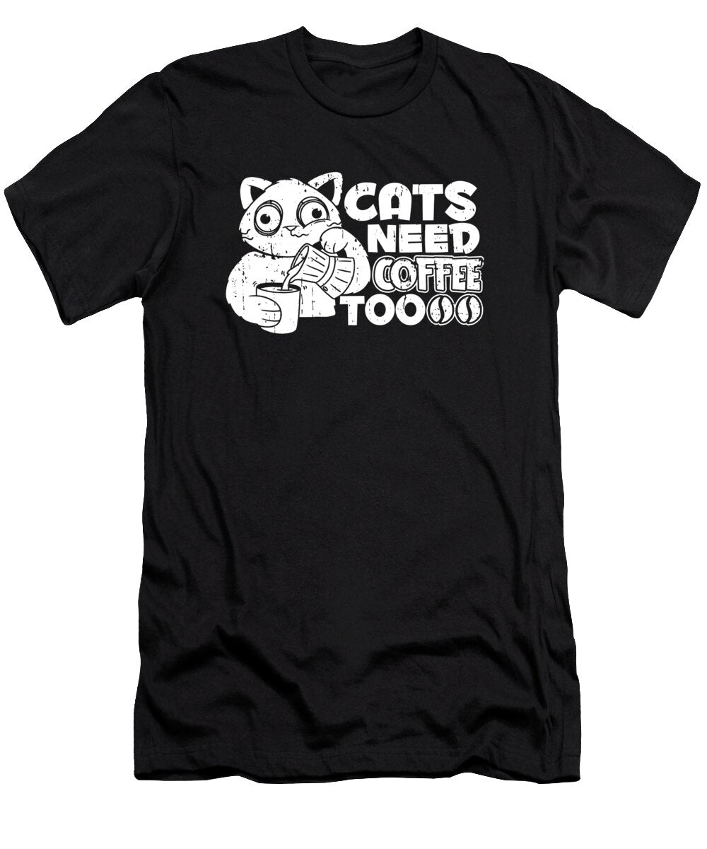 Coffee Roasting Roaster Cafe Barista Coffee Cat Crazy Squirrel T-Shirt