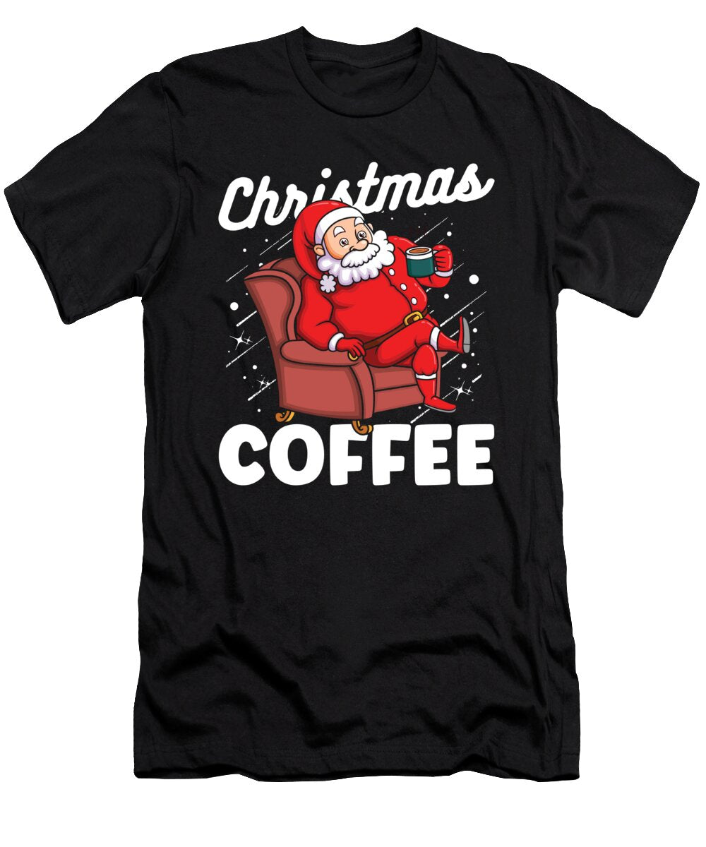 Coffee Santa Roaster Roasting Barista Cafe Coffee Christmas Crazy Squirrel T-Shirt