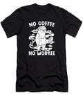 Coffee Sloth Cafe Barista Roasting No Coffee No Workee Crazy Squirrel T-Shirt