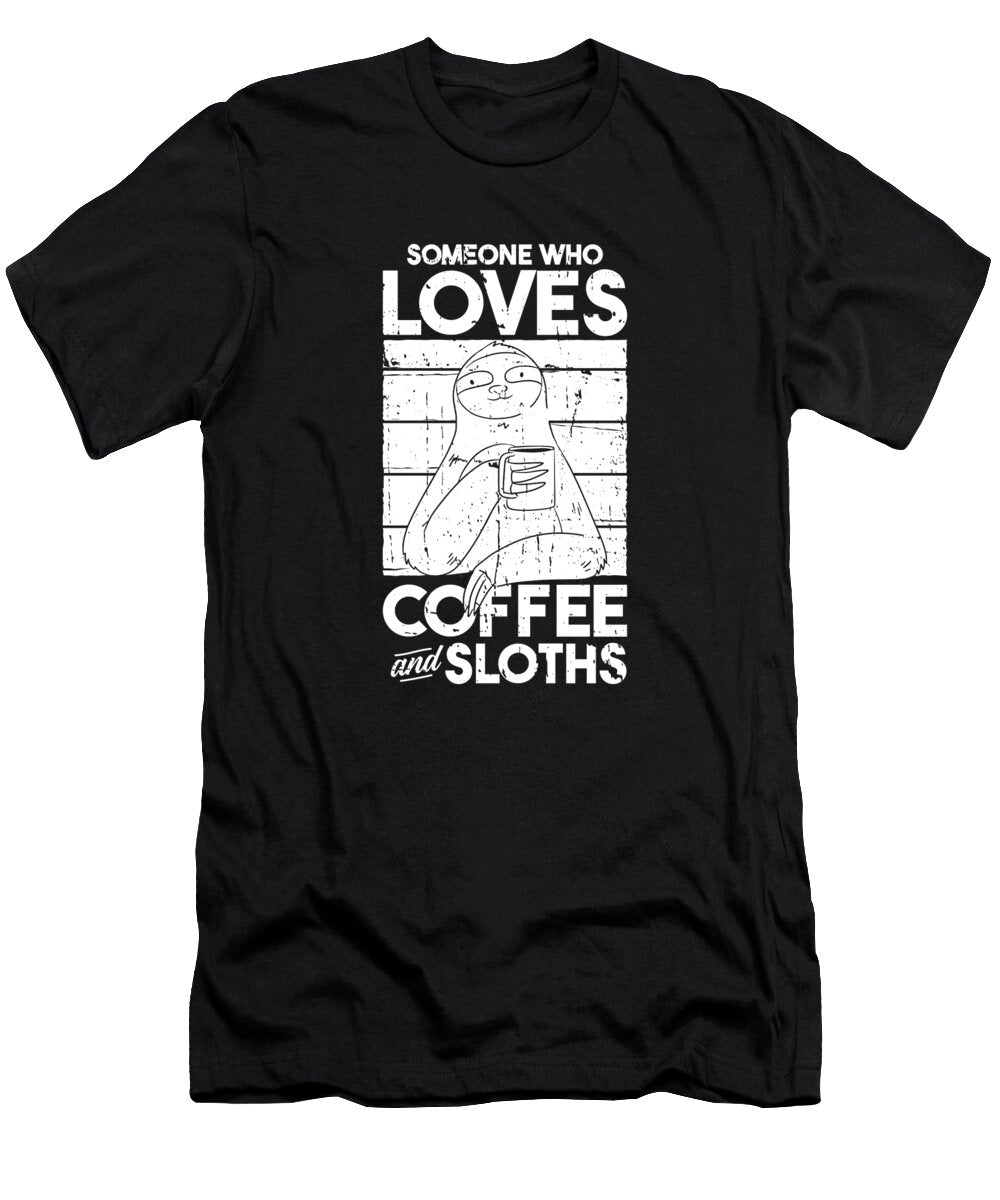 Coffee Sloth Crazy Squirrel T-Shirt