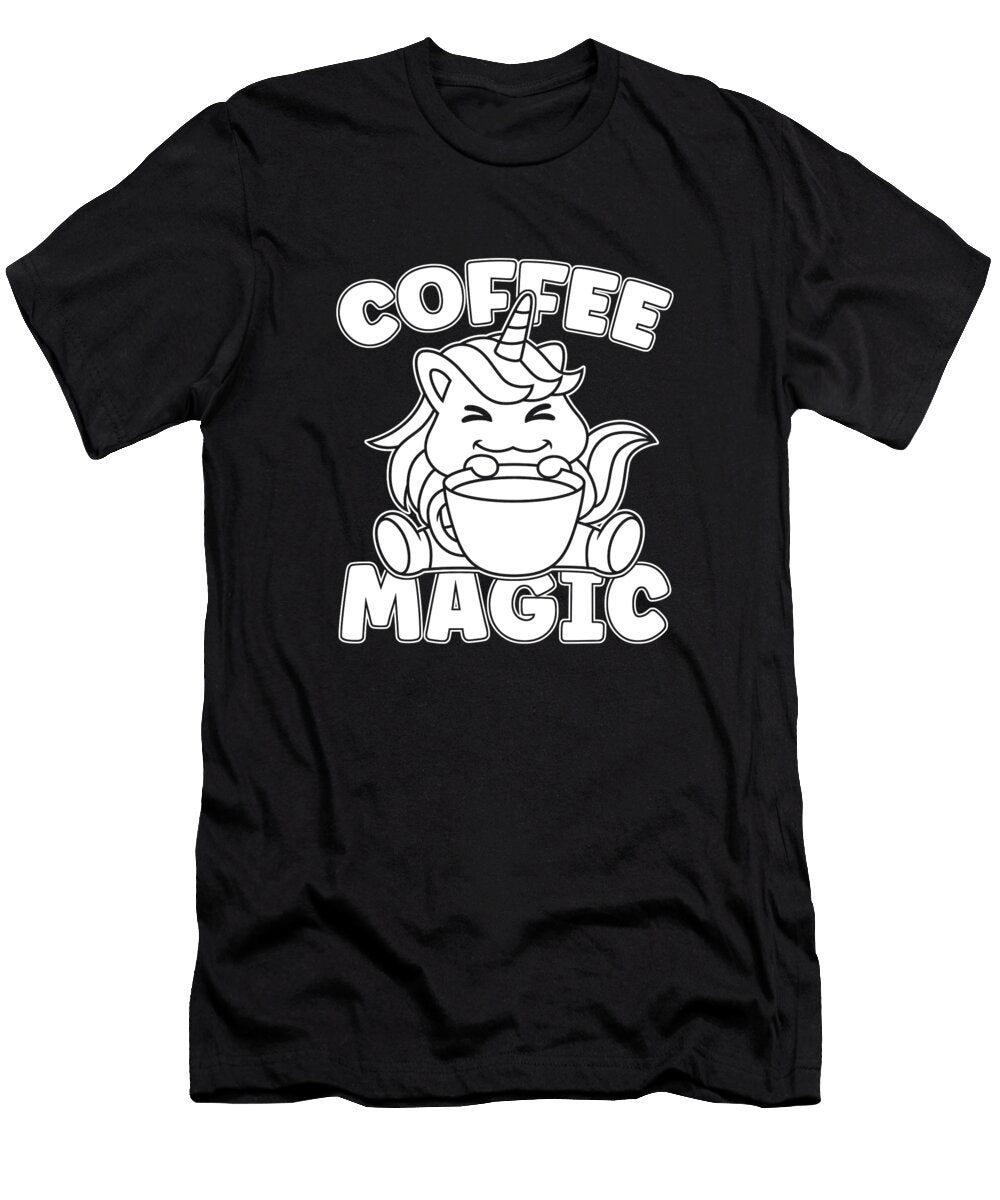 Coffee Unicorn Barista Cafe Roaster Roasting Coffee Magic Crazy Squirrel T-Shirt
