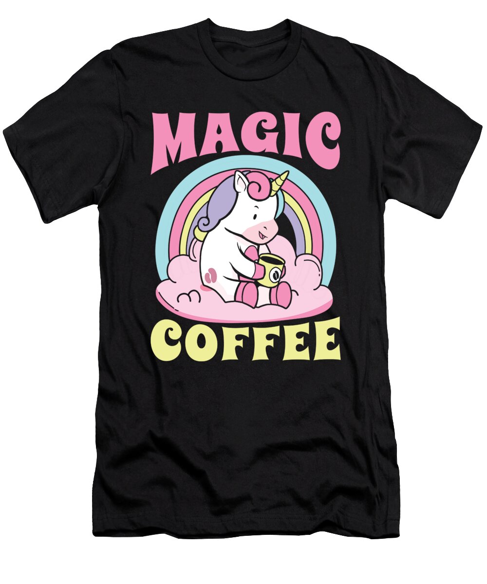 Coffee Unicorn Barista Roaster Roasting Cafe Magic Coffee Crazy Squirrel T-Shirt