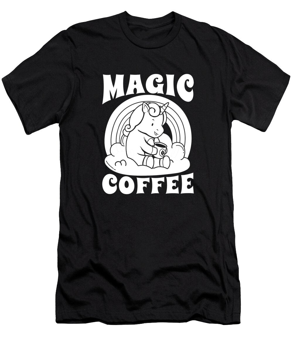 Coffee Unicorn Cafe Roaster Roasting Barista Magic Coffee Crazy Squirrel T-Shirt