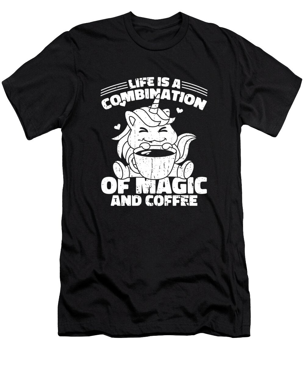 Coffee Unicorn Crazy Squirrel T-Shirt