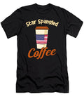 Coffee US Flag Barista Cafe Roasting Coffee 4th of July Crazy Squirrel T-Shirt