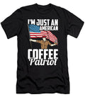 Coffee US Flag Roaster Roasting Cafe Coffee 4th of July Crazy Squirrel T-Shirt