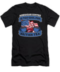 Coffee US Flag Roasting Roaster Barista Coffee 4th of July Crazy Squirrel T-Shirt