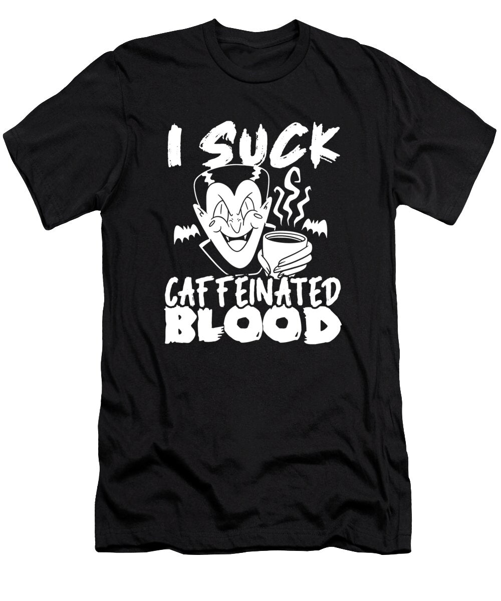 Coffee Vampire Roaster Roasting Barista Coffee Halloween Crazy Squirrel T-Shirt