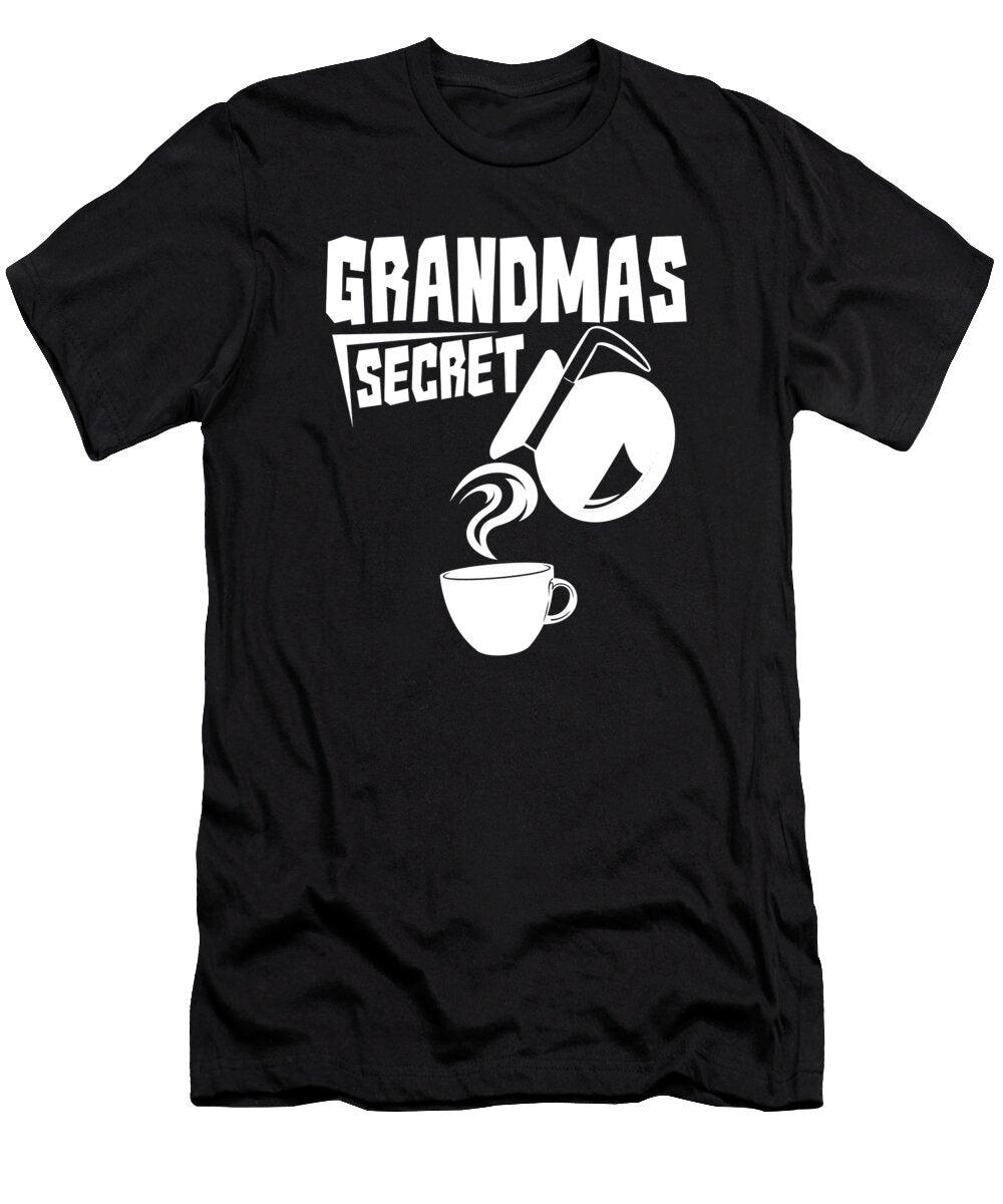 Coffee Wine Barista Roasting Cafe Roaster Grandmas Secret Crazy Squirrel T-Shirt