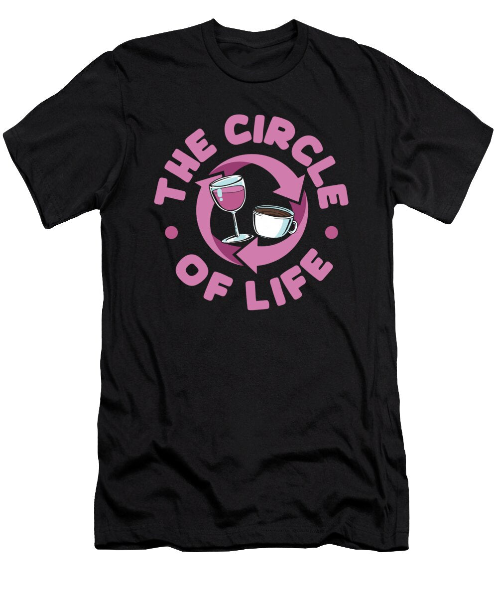 Coffee Wine Cafe Roasting Roaster the Circle of Life Crazy Squirrel T-Shirt