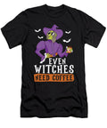 Coffee Witch Barista Roasting Cafe Roaster Coffee Halloween Crazy Squirrel T-Shirt