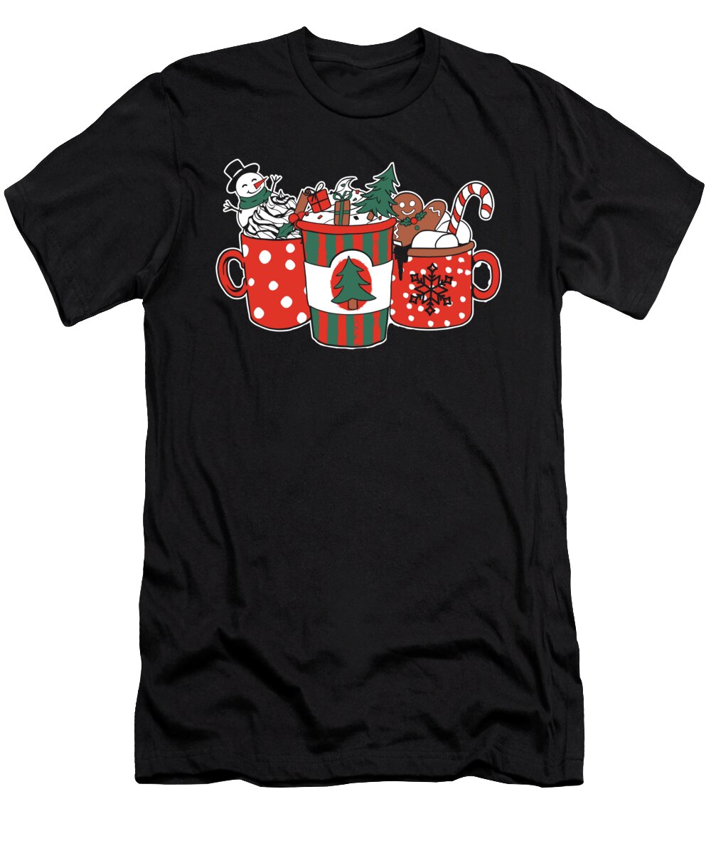 Coffee Xmas Roaster Barista Cafe Roasting Coffee Christmas Crazy Squirrel T-Shirt