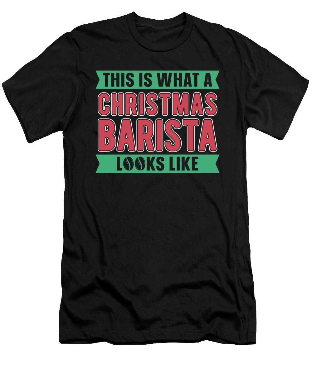 Coffee Xmas Roaster Roasting Barista Cafe Coffee Christmas Crazy Squirrel T-Shirt