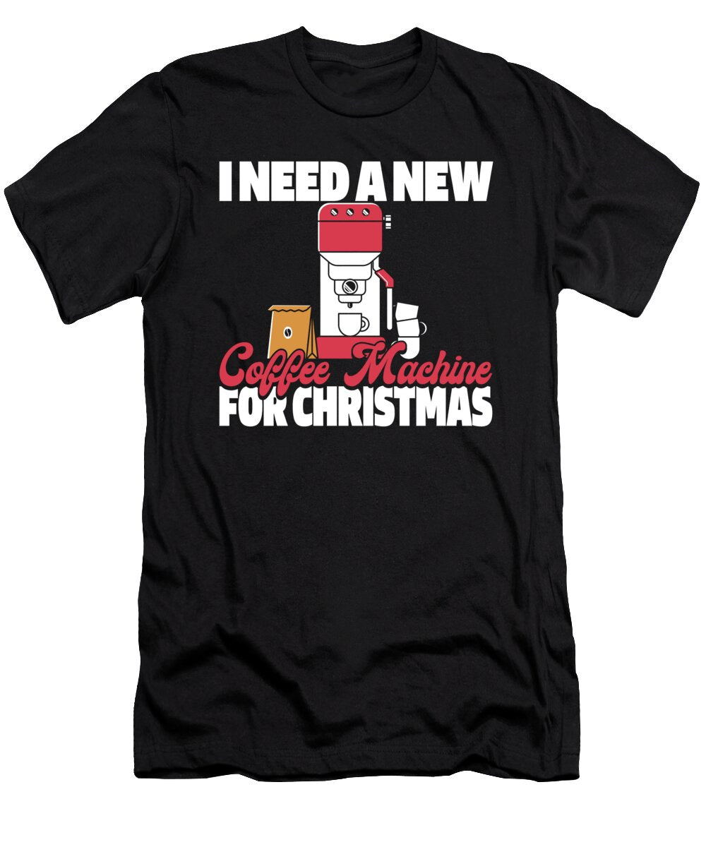 Coffee Xmas Roasting Roaster Cafe Barista Coffee Christmas Crazy Squirrel T-Shirt