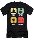 Coffee Yoga Barista Roasting Cafe Roaster Coffee Wine Crazy Squirrel T-Shirt