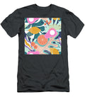 Collage Modern Floral Seamless Pattern Modern Exotic Illustration of Jungle Plants Lemons Avocados and Leaves in Julien T-Shirt