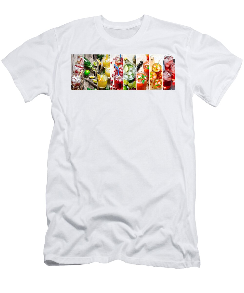 Collage of Fresh Cocktails Cocktails T-Shirt